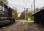 Clear track ahead for a westbound train